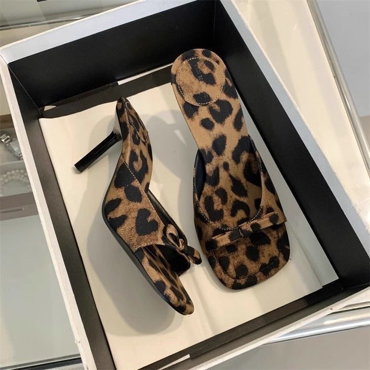 Leopard print heels