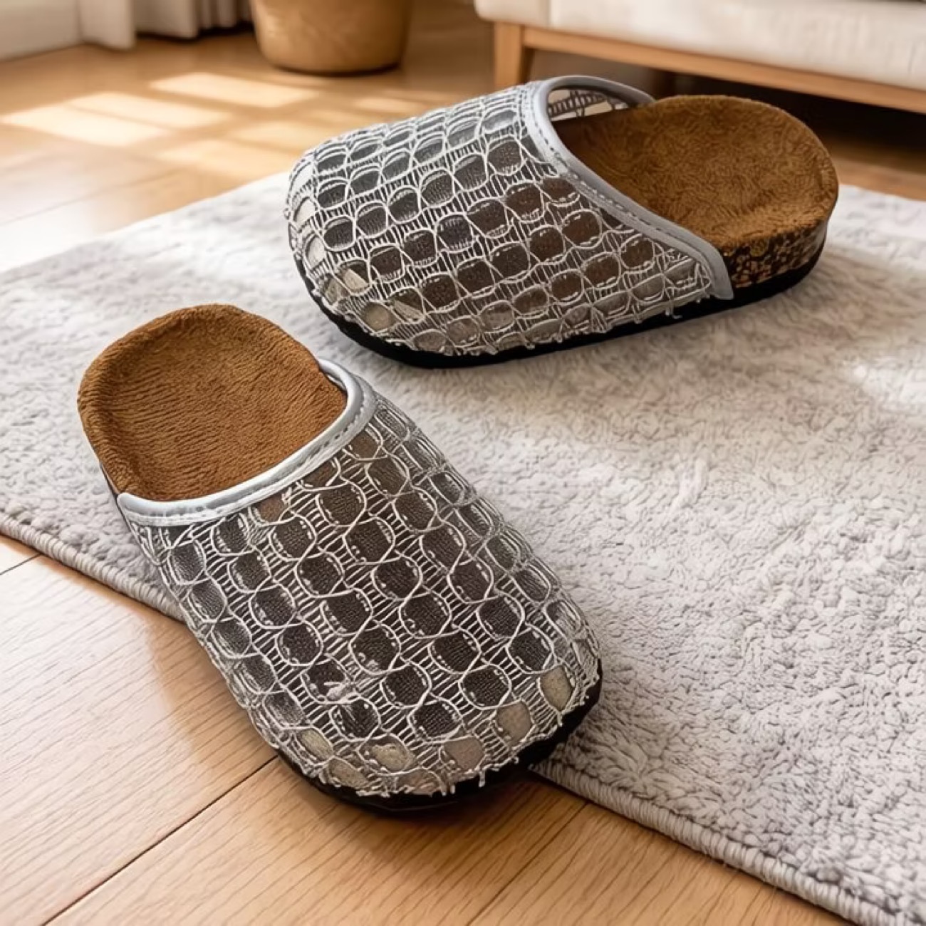 Birkenstock Fishnet Slippers  variation 4