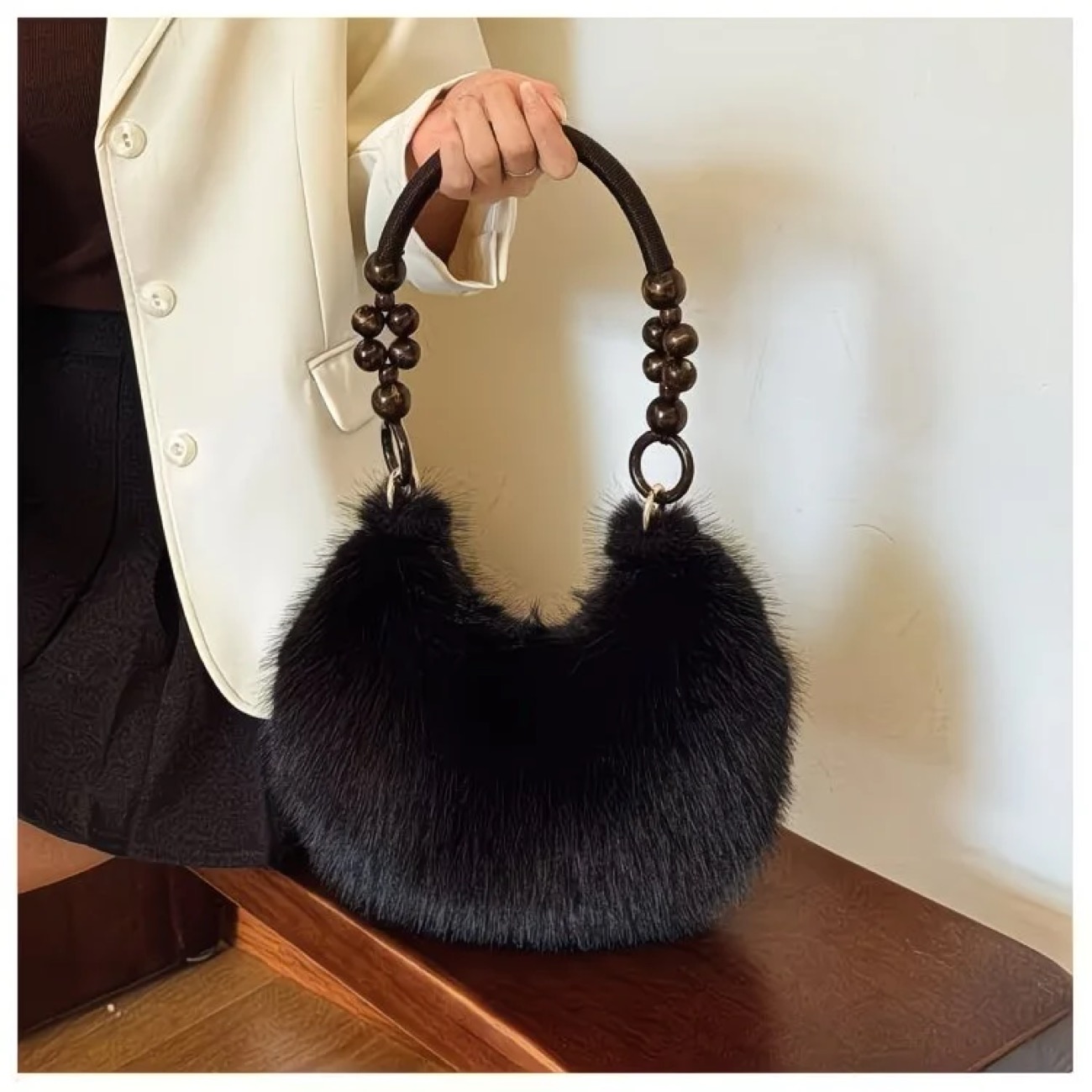 Fur beaded bags  variation 2