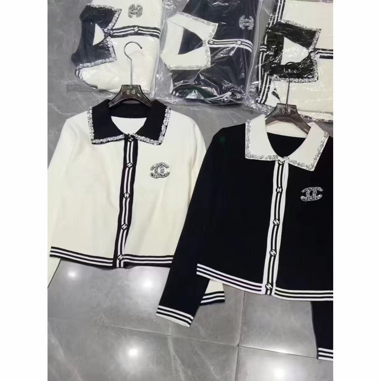 Collared cardigan 