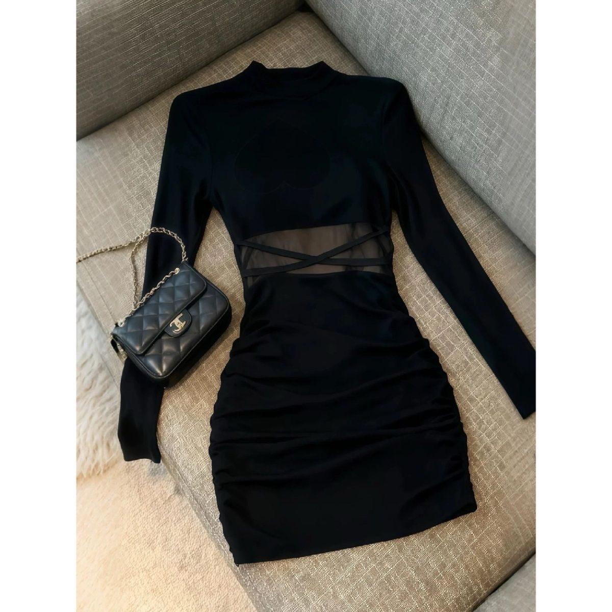 Black Sheer Dress