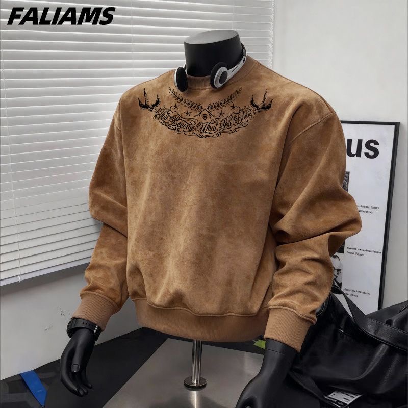 Suede long sleeve shirt variation 4
