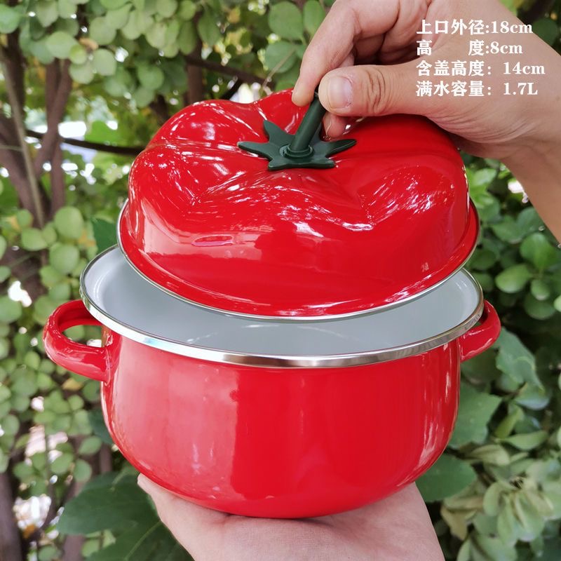Enameled Tomato pot 